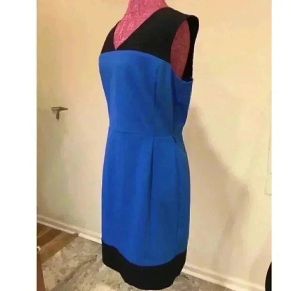 New York & Company Dress 12 Stretch Color Blocked - Picture 5 of 8